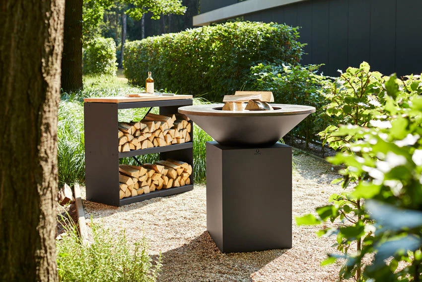 Armario De Almacenaje Negro De Madera Con 2 Estantes 4 Armario De Almacenaje Negro De Madera Con 2 Estantes - Imagen 2