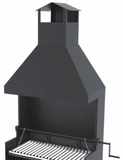 Barbacoa Carbón Y Leña 80 Cm Con Chimenea Y Elevador -Parilla Ventas 2024 Barbacoa Carbon y Lena 80 cm con Chimenea y Elevador 2