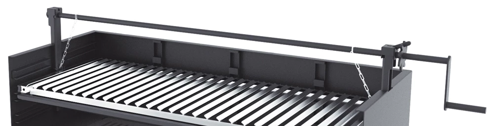 Barbacoa De Carbón Y Leña 100 Cm Con Elevador 4 Barbacoa De Carbón Y Leña 100 Cm Con Elevador - Imagen 2