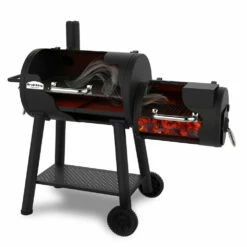 Broil King Regal Offset 500 -Parilla Ventas 2024 Barbacoa Ahumador horizontal carbon Lena 9