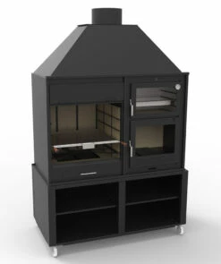 Barbacoa Argentina 160 Cm. Con Horno Y Estantes