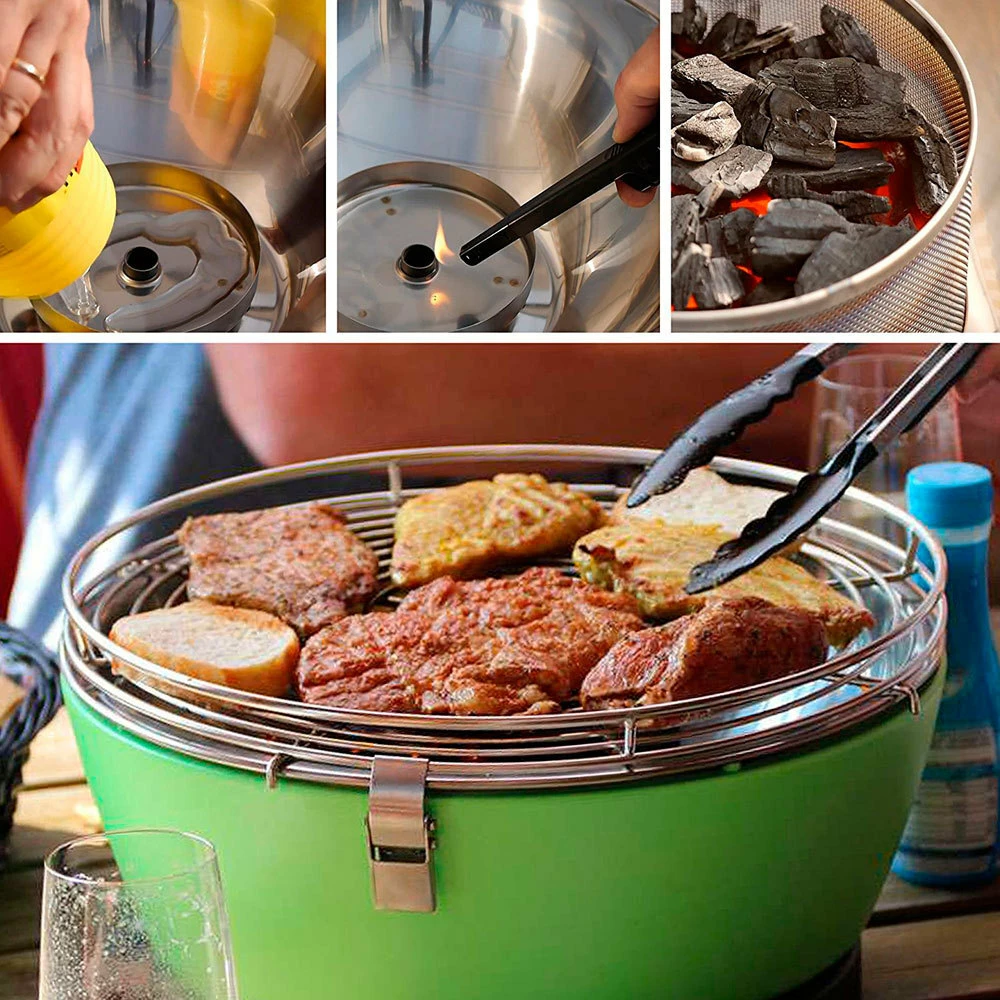 Barbacoa Portatil Sin Humo Vesubio Verde 17 Barbacoa Portatil Sin Humo Vesubio Verde - Imagen 15