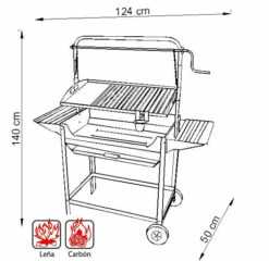 IMEX Barbacoa Todo Acero Inoxidable Con Elevador Deluxe II -Parilla Ventas 2024 Barbacoa Todo Acero Inoxidable con Elevador Deluxe II 3