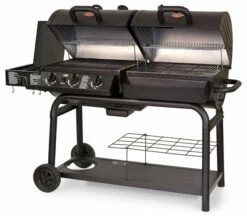 Barbacoa Duo De Gas Y De Carbón -Parilla Ventas 2024 Barbacoa duo gas carbon char griller 7