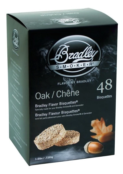 Bisquettes Bradley 48 Unidades Sabor Roble 3 Bisquettes Bradley 48 Unidades Sabor Roble
