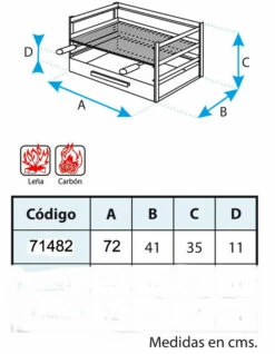 Cajon Barbacoa Fijar En Pared Grande 7 Cajon Barbacoa Fijar En Pared Grande -Parilla Ventas 2024 Cajon Barbacoa Fijar en Pared Grande 3