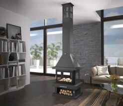 Chimenea De Leña Modelo C-104 K -Parilla Ventas 2024 Chimenea de Lena Modelo C 104 K 1