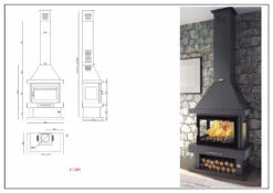Chimenea De Leña Modelo C-203 K -Parilla Ventas 2024 Chimenea de Lena Modelo C 203 K 3