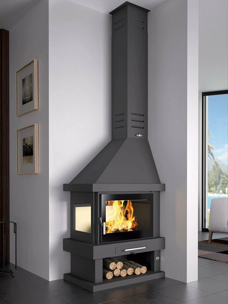 Chimenea De Leña Rinconera Modelo C-102 IK 4 Chimenea De Leña Rinconera Modelo C-102 IK - Imagen 2