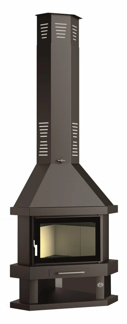 Chimenea De Leña Rinconera Modelo C-300 RK 3 Chimenea De Leña Rinconera Modelo C-300 RK