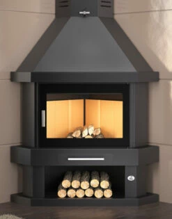 Chimenea De Leña Rinconera Modelo C-200 R