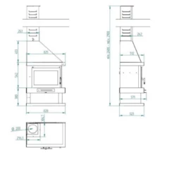 Chimenea De Leña De RincónC-302 D -Parilla Ventas 2024 Chimenea de lena de rincon C 302 D 3