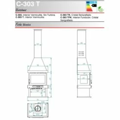 Chimenea Frontal De Leña C-303 -Parilla Ventas 2024 Chimenea frontal de lena C 303 2