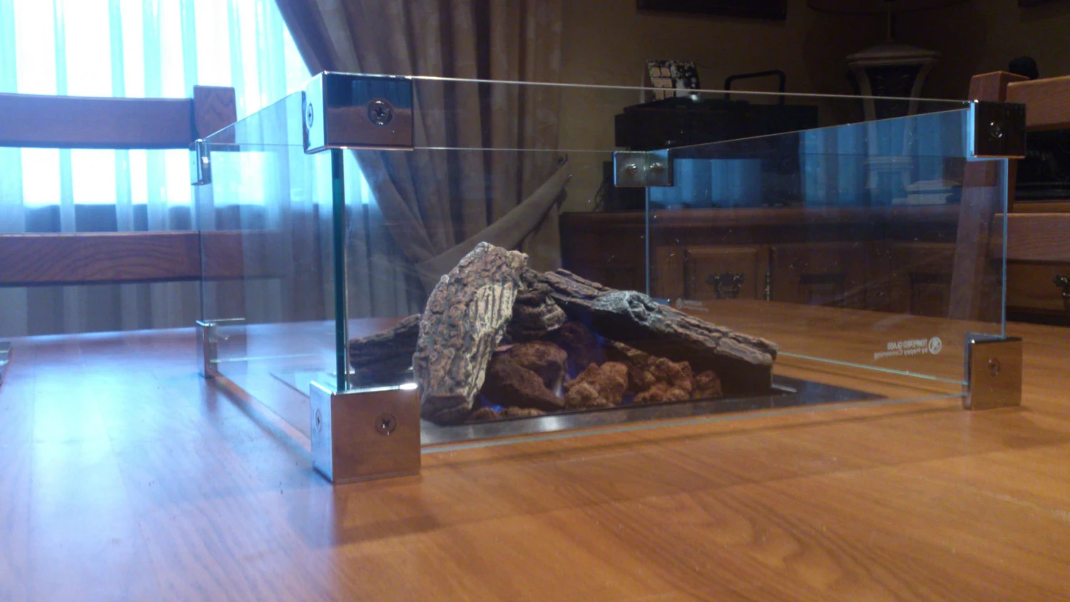 Cristal Protector Para Kit Quemador Cuadrado 4 Cristal Protector Para Kit Quemador Cuadrado - Imagen 2