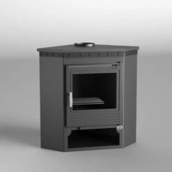 Estufa De Leña Rinconera Modelo M-105 -Parilla Ventas 2024 Estufa De Lena M 105.1