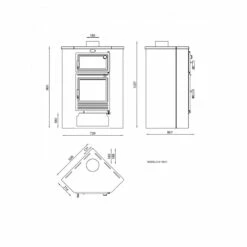 Estufa De Leña Rincón Con Horno Modelo M-105 H 9 Estufa De Leña Rincón Con Horno Modelo M-105 H -Parilla Ventas 2024 Estufa De Lena M 105 H.2a