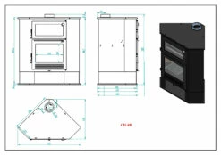 Estufa De Leña CH-8 R 7 Estufa De Leña CH-8 R -Parilla Ventas 2024 Estufa de Lena CH 8 R 3
