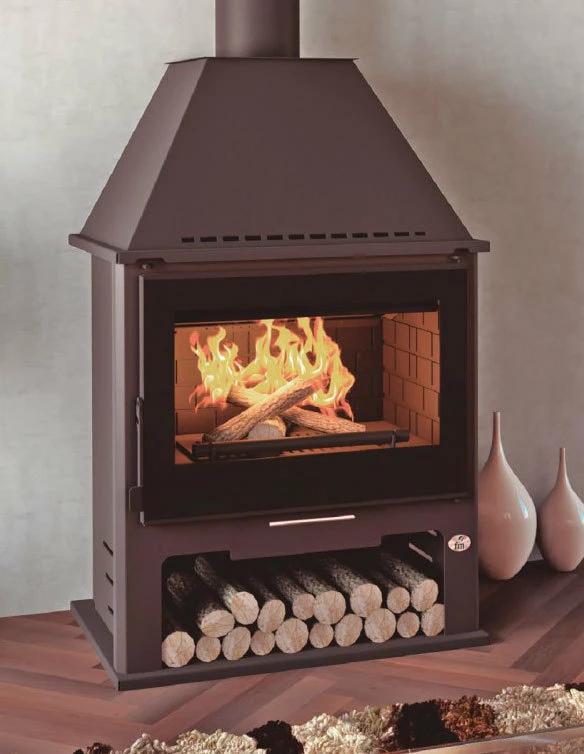 Estufa De Leña Con Turbinas Modelo M-300 T 3 Estufa De Leña Con Turbinas Modelo M-300 T