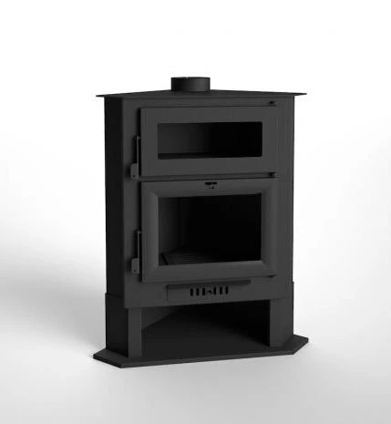Estufa De Leña Rinconera Con Horno Modelo CH-5 H - Imagen 2