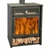 Estufa De Leña Zeux 800 Con Horno