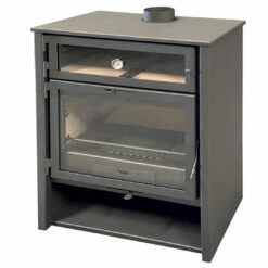 Estufa De Leña Zeux 800 Con Horno -Parilla Ventas 2024 Estufa de Lena Zeux 800 con Horno 1