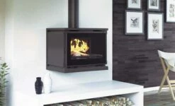 Estufa De Leña Con Turbinas Modelo M-170 FK -Parilla Ventas 2024 Estufa de Lena con Turbinas Modelo M 170 FK 1