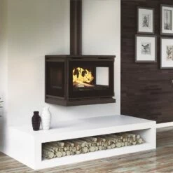 Estufa De Leña Con Turbinas Modelo M-173 K -Parilla Ventas 2024 Estufa de Lena con Turbinas Modelo M 173 K 1