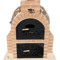 Hornilla Cuadrada Mixta Piedra 90 Cm.