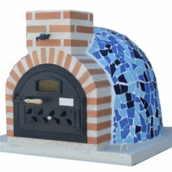 Horno Montado Mosaico Mediterráneo 75 Cm. -Parilla Ventas 2024 Horno montado Mosaico Mediterraneo 1