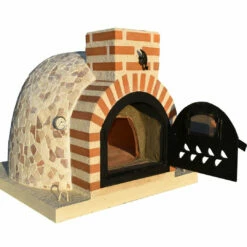 Horno Montado Mármol Crema 85 Cm. -Parilla Ventas 2024 Horno montado Marmol Crema 2