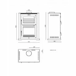 Horno De Leña Modelo HL-100 -Parilla Ventas 2024 Insertable De Lena HL 100.2a