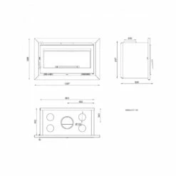 Insertable De Leña Modelo IT-100 -Parilla Ventas 2024 Insertable De Lena IT 100.2a