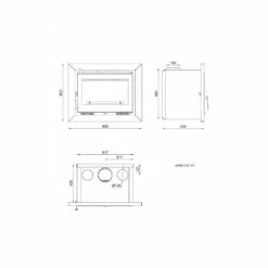 Insertable De Leña Modelo IT-170 -Parilla Ventas 2024 Insertable De Lena IT 170.2a