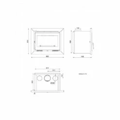 Insertable De Leña Modelo I-170 -Parilla Ventas 2024 Insertable De Lena I 170.2a