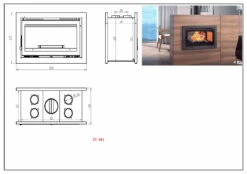 Insertable De Leña Modelo IT-102 K -Parilla Ventas 2024 Insertable de Lena Modelo IT 102 K 3