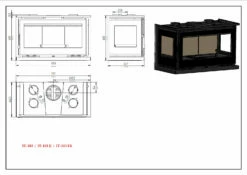 Insertable De Leña Modelo IT-103 FK -Parilla Ventas 2024 Insertable de Lena Modelo IT 103 FK 3