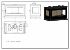 Insertable De Leña Modelo IT-103 F -Parilla Ventas 2024 Insertable de Lena Modelo IT 103 F 3
