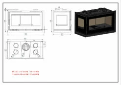 Insertable De Leña Modelo IT-122 IFK -Parilla Ventas 2024 Insertable de Lena Modelo IT 122 IFK 3