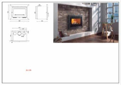 Insertable De Leña Modelo IT-170 F -Parilla Ventas 2024 Insertable de Lena Modelo IT 170 F 3