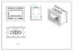 Insertable De Leña Modelo IT-172 F -Parilla Ventas 2024 Insertable de Lena Modelo IT 172 F 3