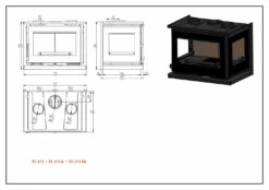 Insertable De Leña Modelo IT-173 K 7 Insertable De Leña Modelo IT-173 K -Parilla Ventas 2024 Insertable de Lena Modelo IT 173 K 3