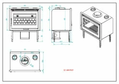 Insertable De Leña Modelo IZ-180 FKP -Parilla Ventas 2024 Insertable de Lena Modelo IZ 180 FKP 5