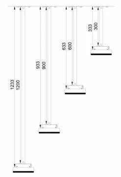 Kit De Extensión De Montaje 900 Mm Heatstrip Design -Parilla Ventas 2024 Kit de extension de montaje 900mm Heatstrip Design 2
