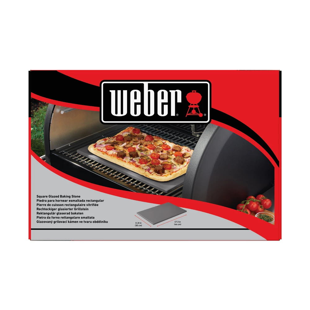 Piedra Rectangular Pizza Esmaltada Weber 4 Piedra Rectangular Pizza Esmaltada Weber - Imagen 2