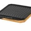 Plancha De Hierro Fundido Reversible Grande Cozze