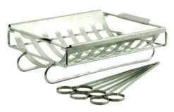 Soporte De Asado Con 6 Brochetas