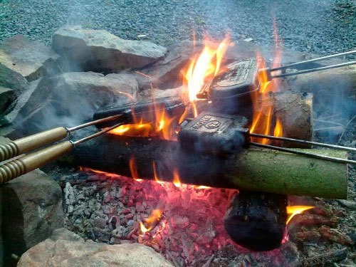 BARBECOOK Utensilio Para Hacer Sándwich Simple En Fuego De Leña O Carbón - Imagen 6