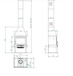Chimenea Frontal De Leña C-300 -Parilla Ventas 2024 chimenea frontal de lena c 300 3